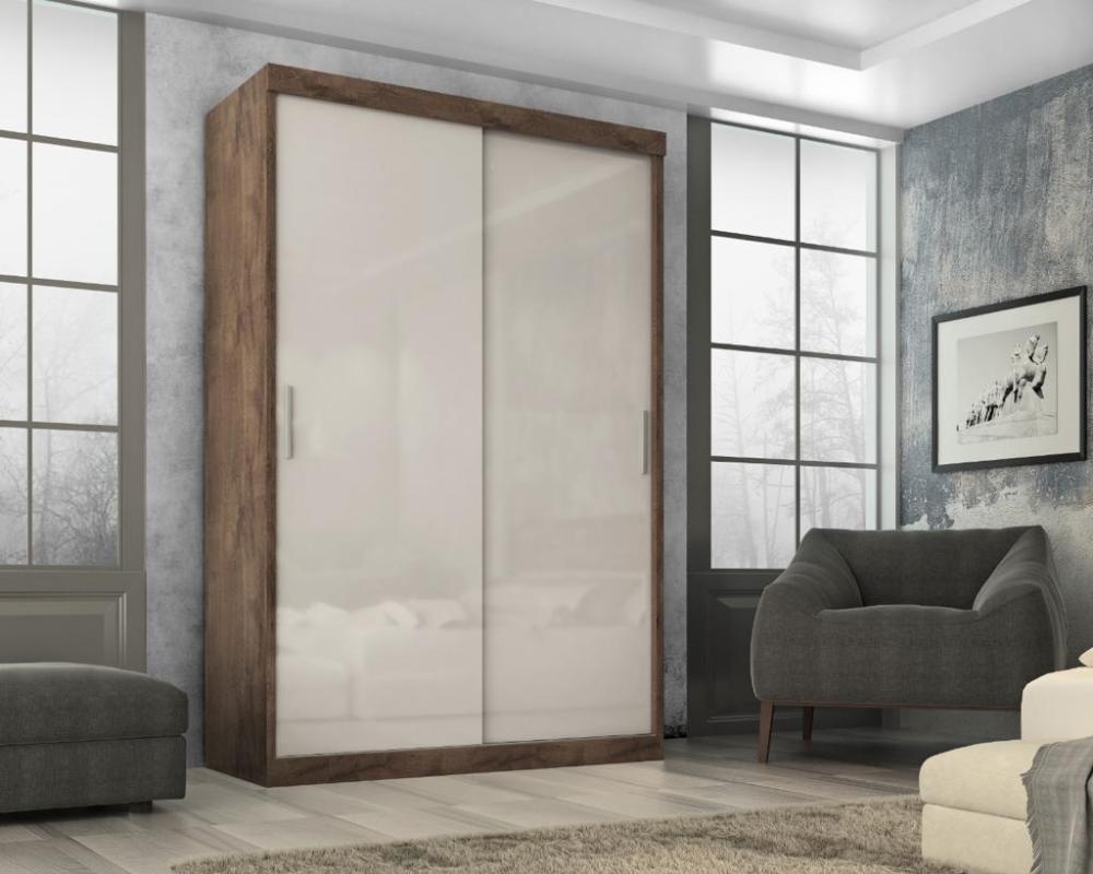 Guarda Roupa  Roma 2 Portas Corre 2gav  Chocolate/off White
