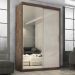 Guarda Roupa  Roma 2 Portas Corre 2gav C/ Esp  Chocolate/off White