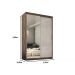 Guarda Roupa  Roma 2 Portas Corre 2gav C/ Esp  Chocolate/off White