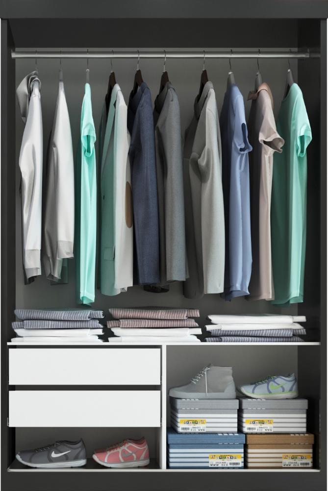 Guarda Roupa  Roma 2 Portas Corre 2gav C/ Esp  Onix