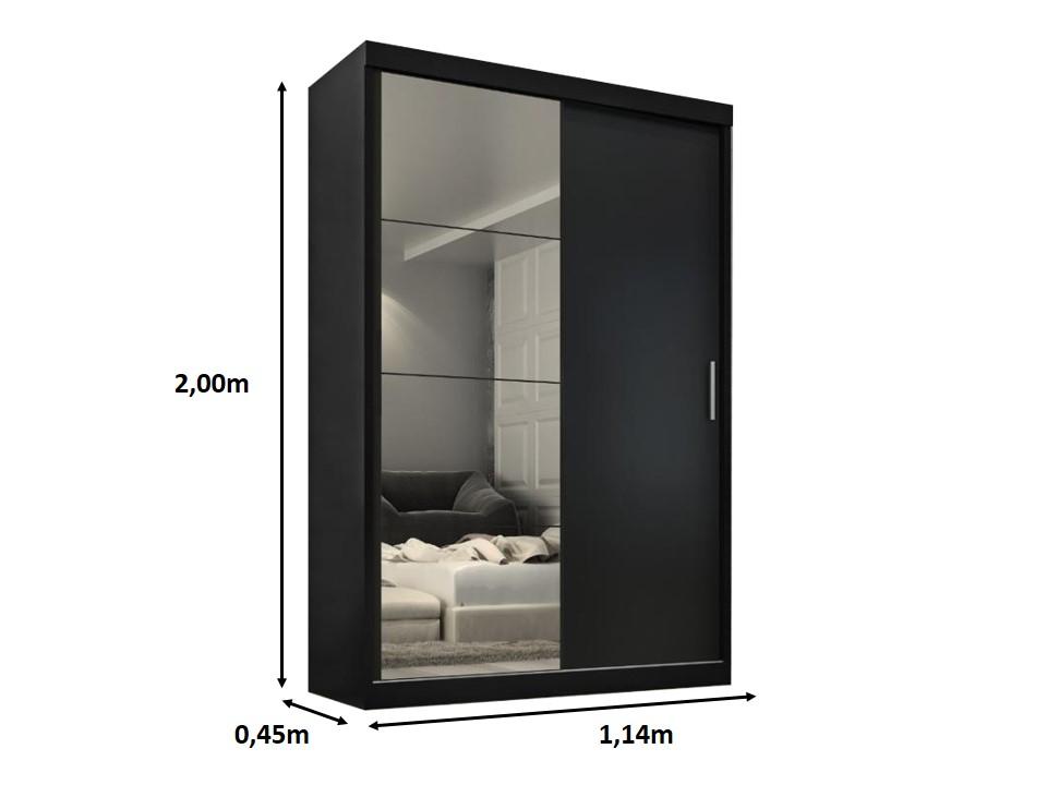 Guarda Roupa  Roma 2 Portas Corre 2gav C/ Esp  Onix