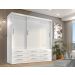 Guarda Roupa Casal Capri 3 Portas Correr 9 Gav  Branco