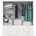 Guarda Roupa Casal Capri 3 Portas Correr 9 Gav  Branco