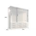 Guarda Roupa Casal Capri 3 Portas Correr 9 Gav  Branco
