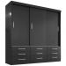 Guarda Roupa Casal Capri 3 Portas Correr 9 Gav  Onix