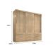 Guarda Roupa Casal Capri 3 Portas Correr 9 Gav  Teka Madrid