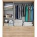 Guarda Roupa Casal Capri 3 Portas Correr 9 Gav C/ Espelho  Teka Madrid