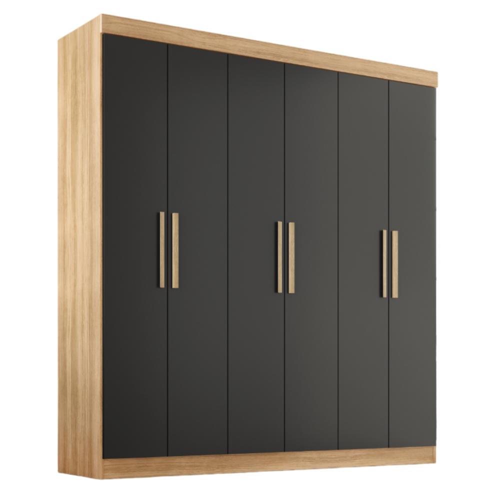 Guarda Roupa Casal Lisboa 6 Portas 2 Gav  Teka/onix