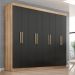 Guarda Roupa Casal Lisboa 8 Portas 4 Gavs  Teka/onix