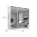 Guarda Roupa Casal Paris  2gav C/esp Nas 3pts Corre  Branco