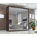 Guarda Roupa Casal Paris  2gav C/esp Nas 3pts Corre  Chocolate/off White