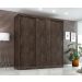 Guarda Roupa Casal Paris 3 Pts Corre 2gav  Chocolate