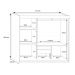 Guarda Roupa Casal Paris 3 Pts Corre 2gav C/ Esp  Chocolate/off White