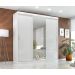 Guarda Roupa Casal Paris 3 Pts Corre 2gav Com Esp Branco