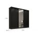 Guarda Roupa Casal Sevilha 3 Pts Corre 6 Gav C/ Esp  Onix