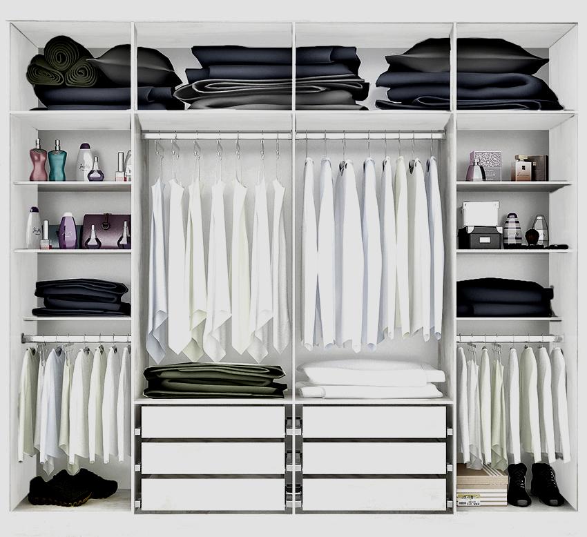Guarda Roupa Casal Valencia 6 Portas 6 Gav  Branco