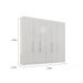 Guarda Roupa Casal Valencia 6 Portas 6 Gav  Branco