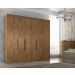 Guarda Roupa Casal Valencia 6 Portas 6 Gav  Castanho