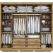 Guarda Roupa Casal Valencia 6 Portas 6 Gav  Castanho