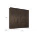 Guarda Roupa Casal Valencia 6 Portas 6 Gav  Chocolate