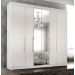 Guarda Roupa Casal Valencia 6 Portas 6 Gav C/ Esp  Branco