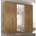 Guarda Roupa Casal Valencia 6 Portas 6 Gav C/ Esp  Castanho