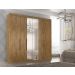 Guarda Roupa Casal Valencia 6 Portas 6 Gav C/ Esp  Castanho