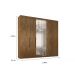 Guarda Roupa Casal Valencia 6 Portas 6 Gav C/ Esp  Castanho