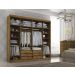 Guarda Roupa Casal Valencia 6 Portas 6 Gav C/ Esp  Castanho/onix