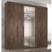 Guarda Roupa Casal Valencia 6 Portas 6 Gav C/ Esp  Chocolate