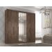 Guarda Roupa Casal Valencia 6 Portas 6 Gav C/ Esp  Chocolate