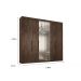 Guarda Roupa Casal Valencia 6 Portas 6 Gav C/ Esp  Chocolate