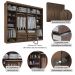 Guarda Roupa Casal Valencia 6 Portas 6 Gav C/ Esp  Chocolate