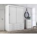 Guarda Roupa Solteiro Capri 2 Portas Correr 6 Gav  Branco