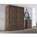 Guarda Roupa Solteiro Capri 2 Portas Correr 6 Gav  Chocolate