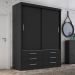 Guarda Roupa Solteiro Capri 2 Portas Correr 6 Gav  Onix