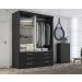 Guarda Roupa Solteiro Capri 2 Portas Correr 6 Gav  Onix