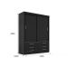 Guarda Roupa Solteiro Capri 2 Portas Correr 6 Gav  Onix