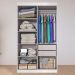 Guarda Roupa Solteiro Lisboa 4 Portas 2 Gav  Com Pés  Branco