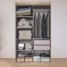 Guarda Roupa Solteiro Lisboa 4 Portas 2 Gav  Com Pés  Teka/onix