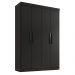 Guarda Roupa Solteiro Lisboa 4 Portas 2 Gav  Onix