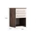 Mesa De Cabeceira Bruna 2gav  Chocolate/off White