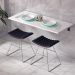 Mesa De Parede Dobravel Supensa Com Suporte 90x45  Branco