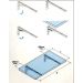 Mesa De Parede Dobravel Supensa Com Suporte 90x45  Branco