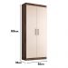 Multiuso Miriam  2 Portas 1,85m  Chocolate/off White