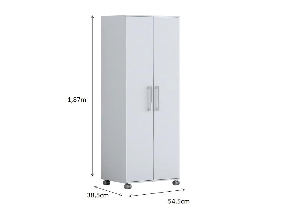 Multiuso Multiuso Manuela 2 Portas 1,80m  Branco