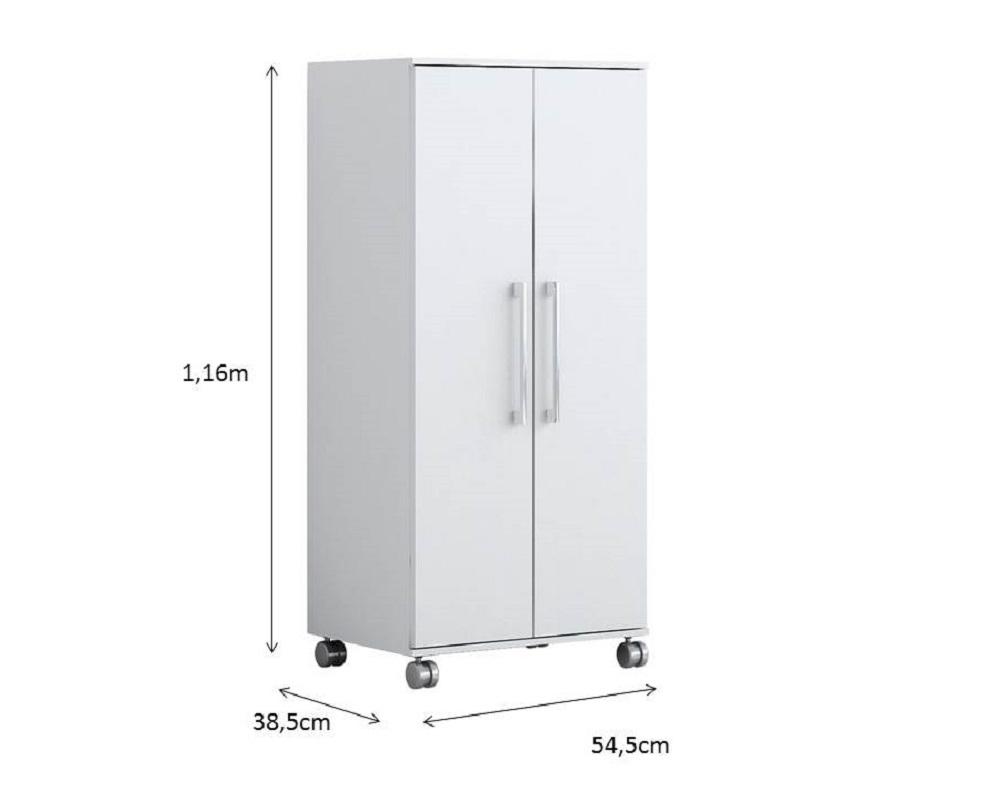 Multiuso Multiuso Michele 2 Portas 1,10m  Branco
