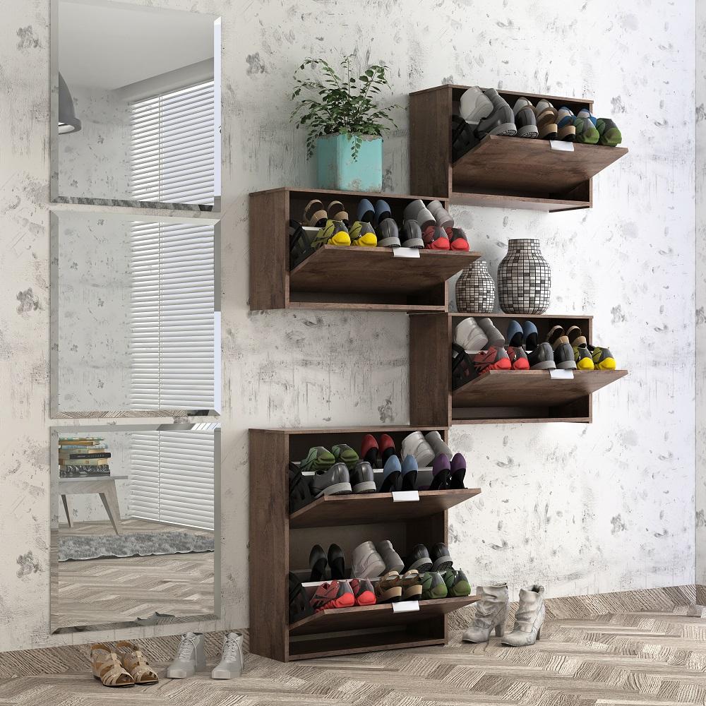 Sapateira Safira 2 Portas  Chocolate