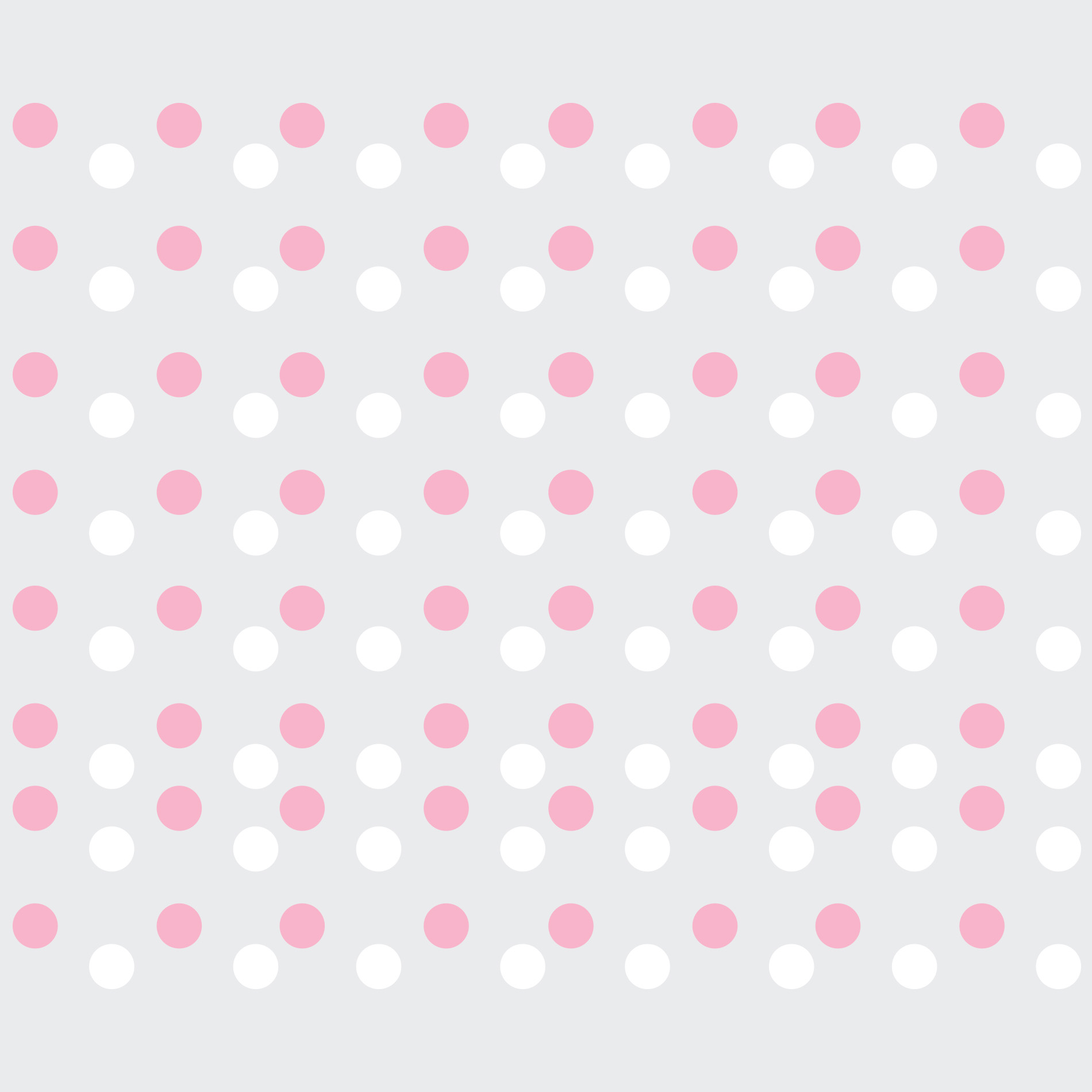 Adesivo Infantil Bolinhas Rosa e Branco-140un