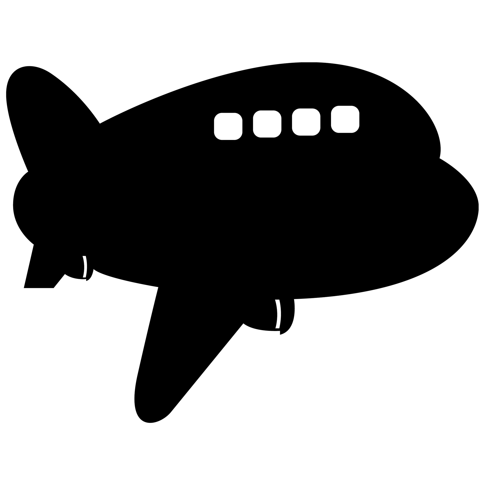 Adesivo de Parede Lousa Avião